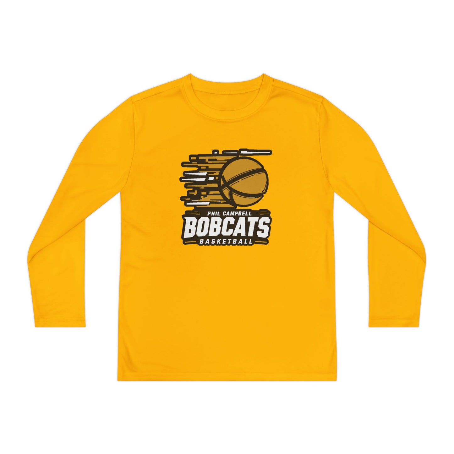 Youth Long Sleeve Tee \ Phil Campbell Bobcats Basketball \ PCBBK2