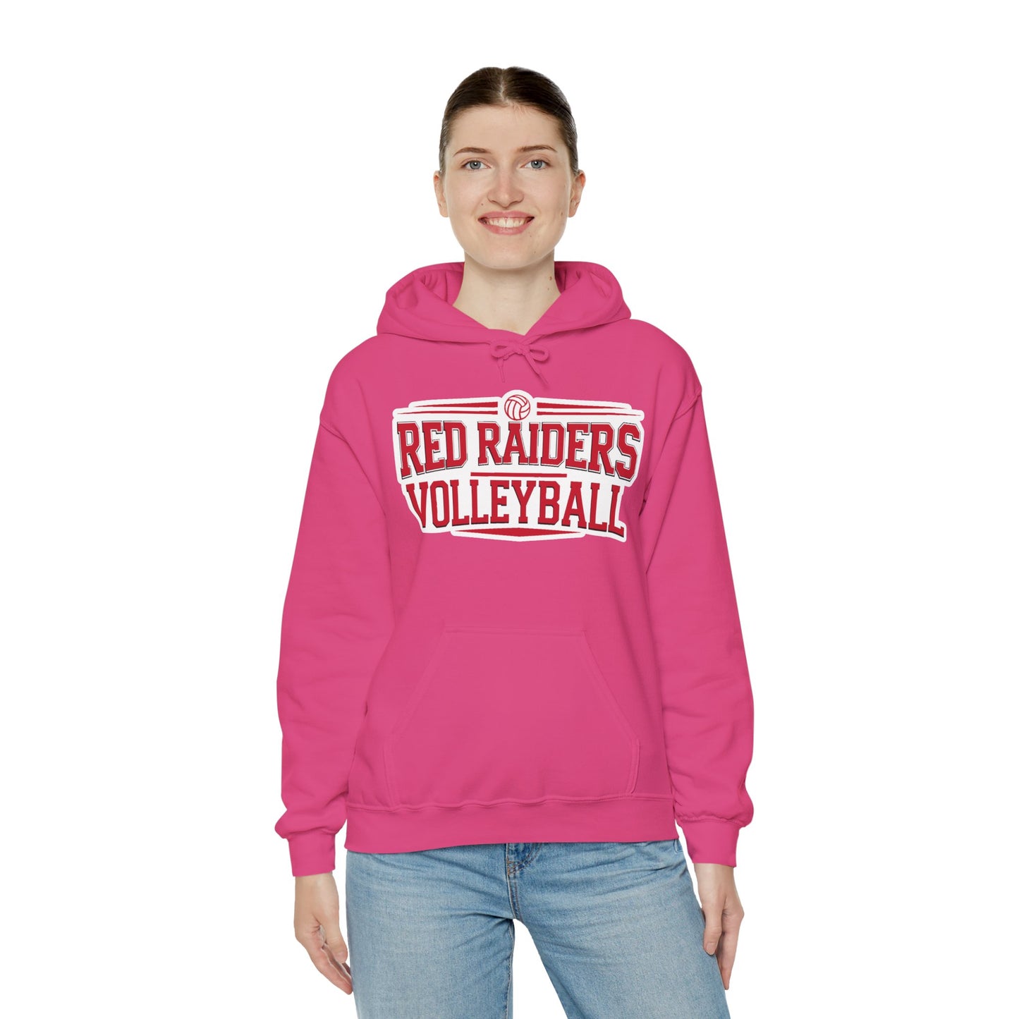 Adult Hoodie Sweatshirt \ Marion County Red Raiders Volleyball \ MCV2