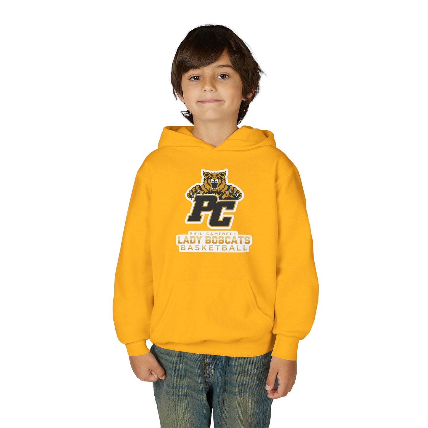 Youth Hoodie Sweatshirt \ Phil Campbell Bobcats Basketball \ PCBBKG1