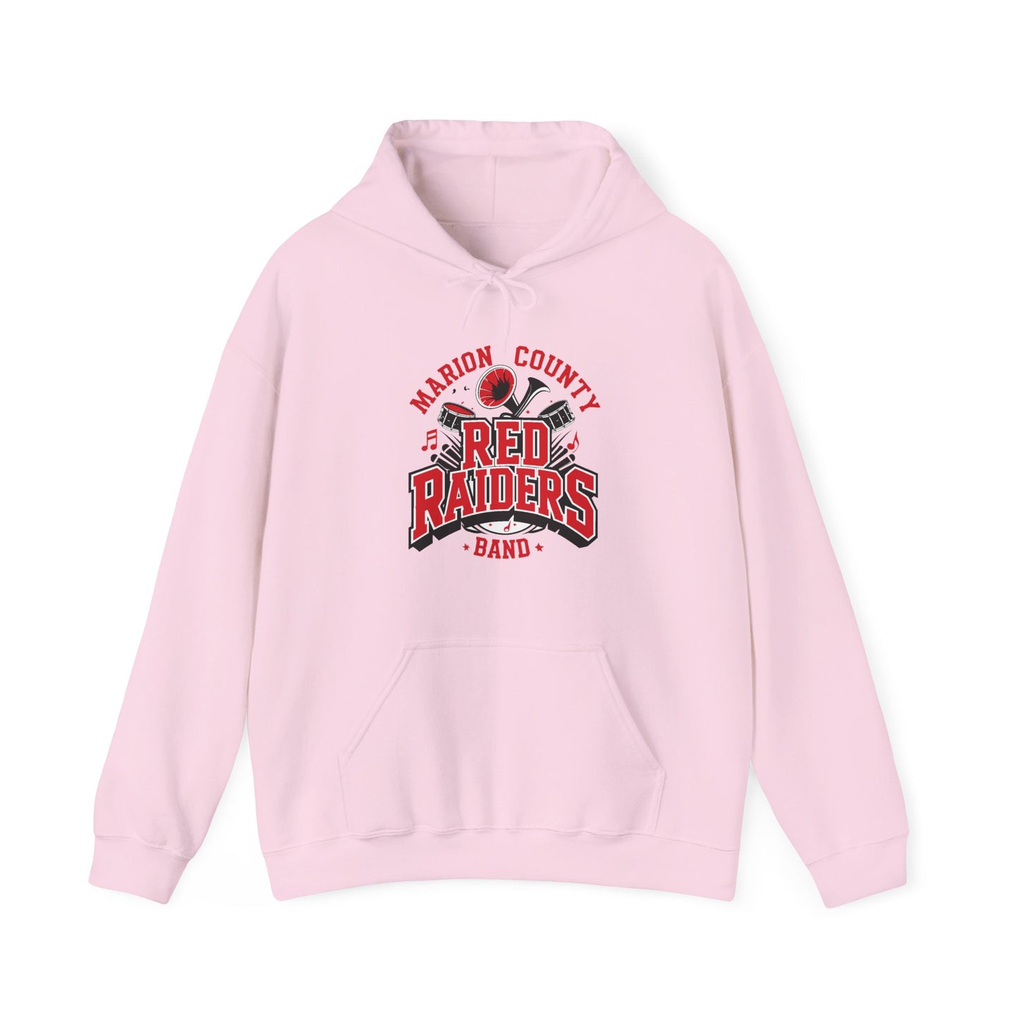Adult Hoodie Sweatshirt \ Marion County Red Raiders Band \ MCB2