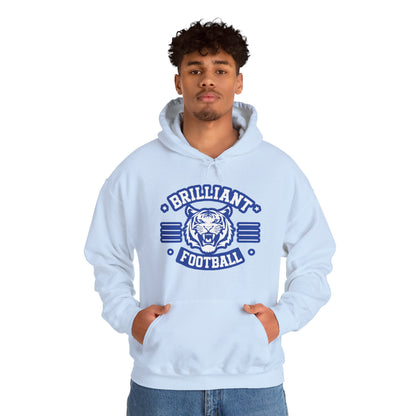 Adult Hoodie Sweatshirt \ Brilliant Tigers Football \ BTF2