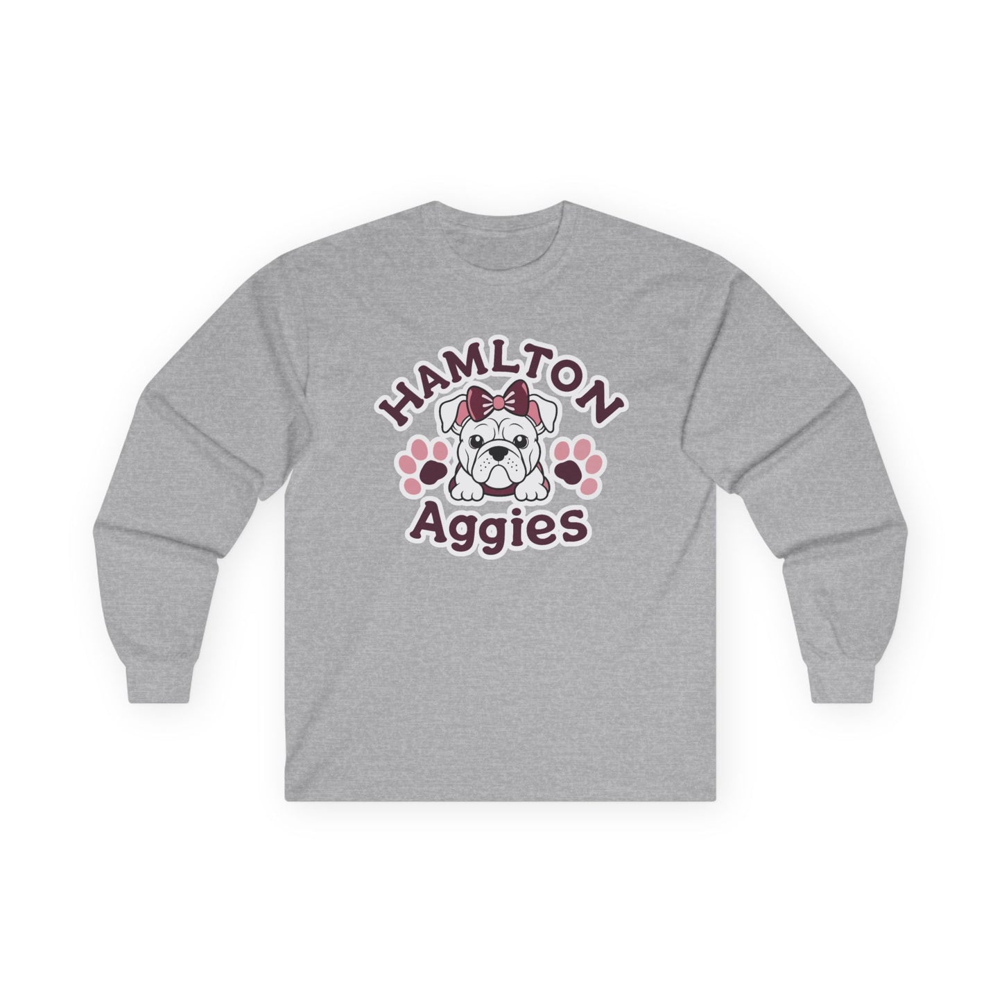 Adult Long Sleeve Tee \ Hamilton Aggies \ HAG3