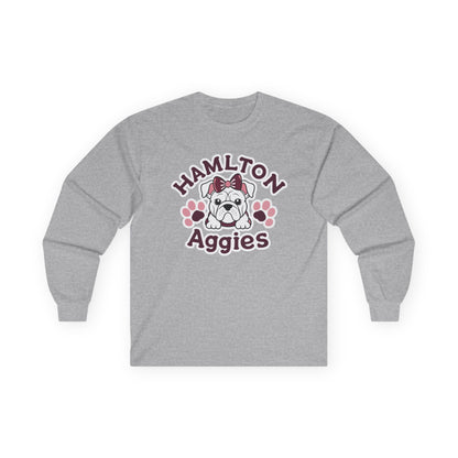 Adult Long Sleeve Tee \ Hamilton Aggies \ HAG3