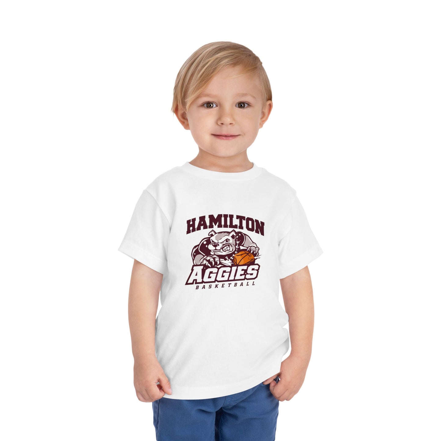 Toddler Tee \ Hamilton Aggies Basketball \ HABB1