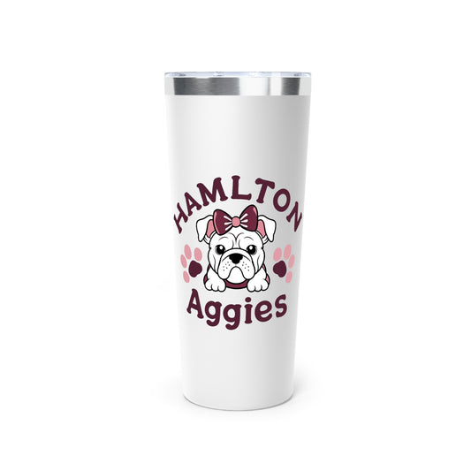 22oz Copper Insulated Tumbler \ Hamilton Aggies \ HAG3