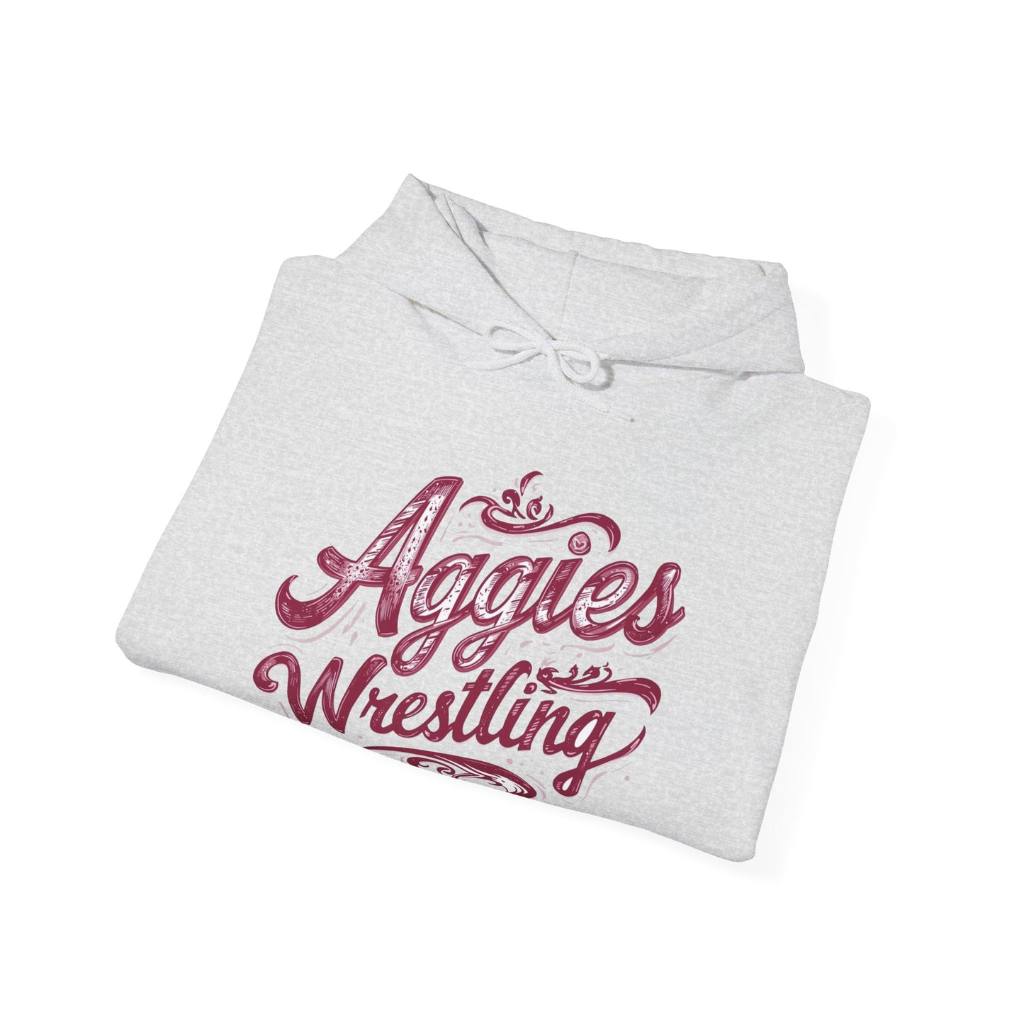 Adult Hoodie Sweatshirt \ Hamilton Aggies Wrestling \ HAWG2