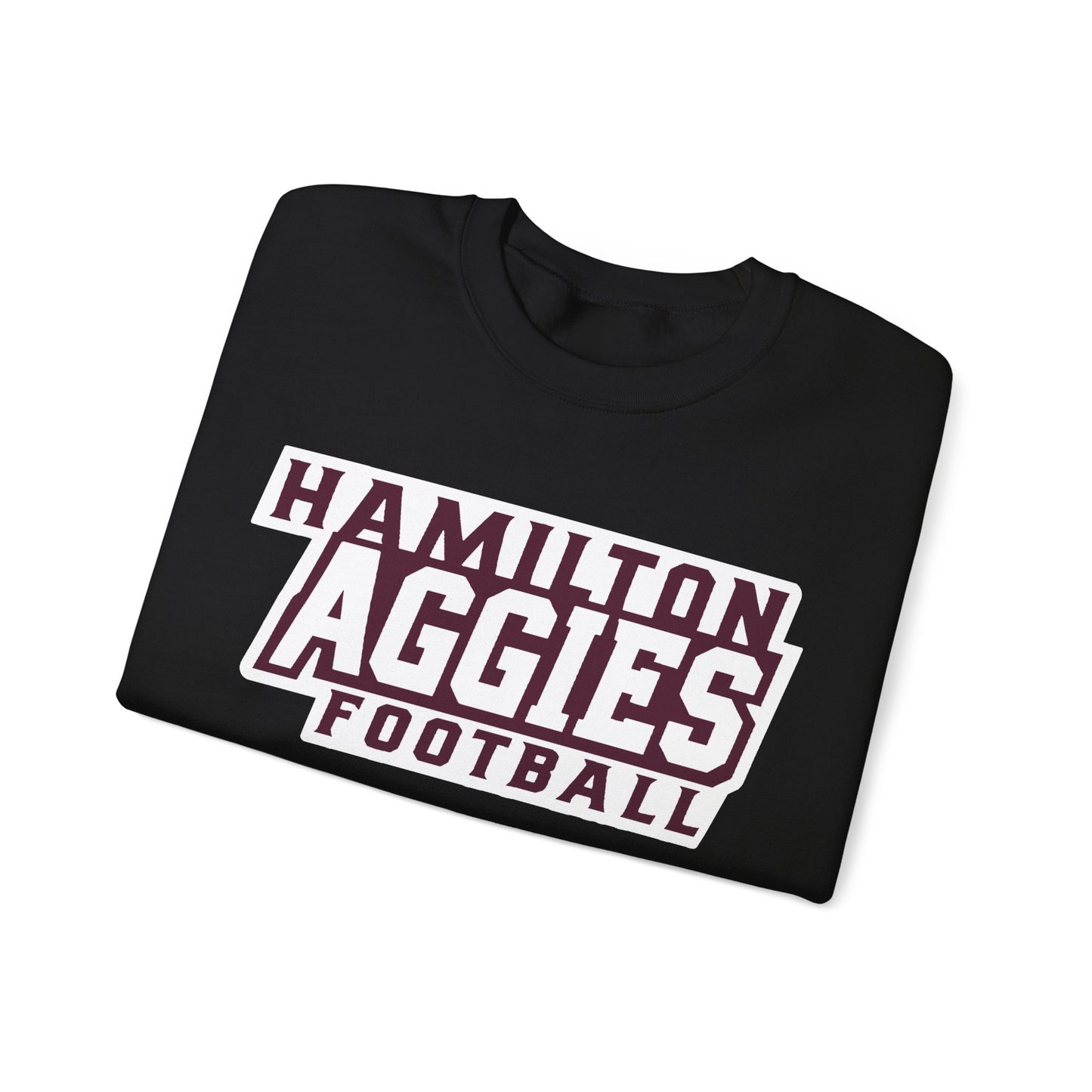 Adult Crewneck Sweatshirt \ Hamilton Aggies Football \ HAF1