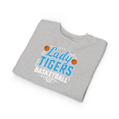 Toddler Crewneck Sweatshirt \ Brilliant Tigers Basketball \ BTBKG1