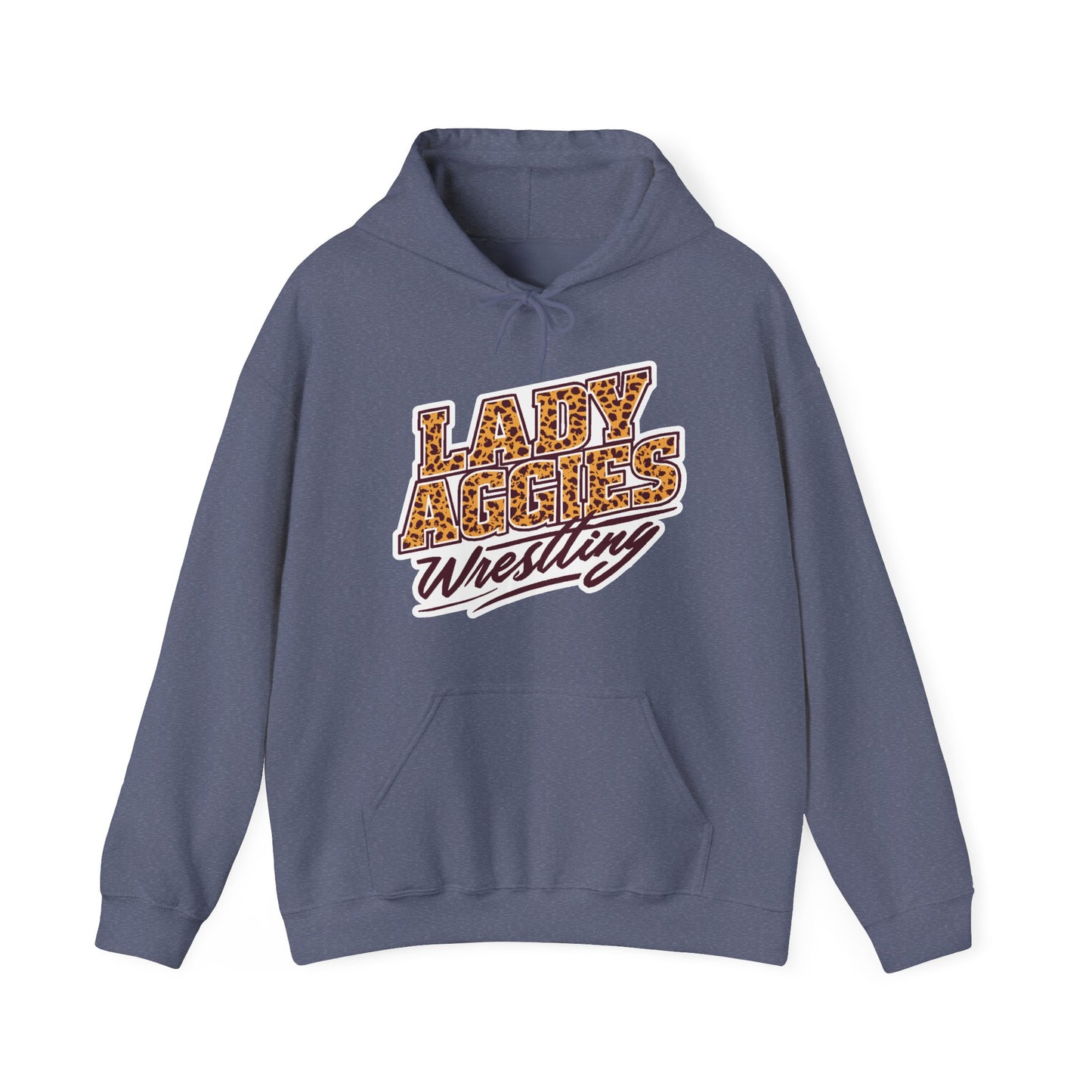 Adult Hoodie Sweatshirt \ Hamilton Aggies Wrestling \ HAWG3