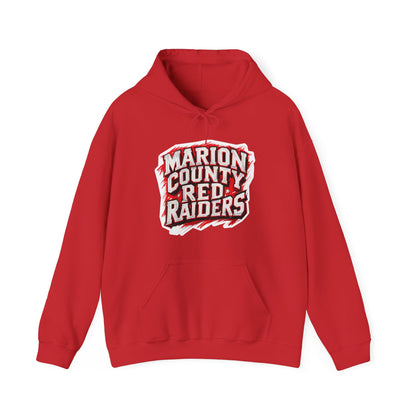 Adult Hoodie Sweatshirt \ Marion County Red Raiders \ MC1