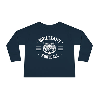 Toddler Long Sleeve Tee \ Brilliant Tigers Football \ BTF2