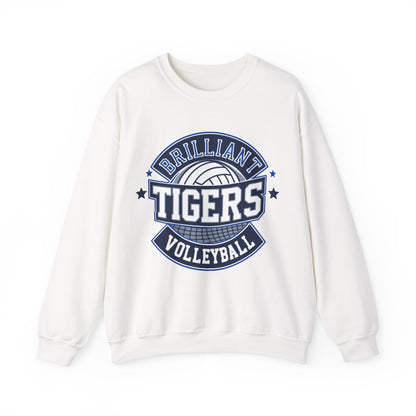 Adult Crewneck Sweatshirt \ Brilliant Tigers Volleyball \ BTV1