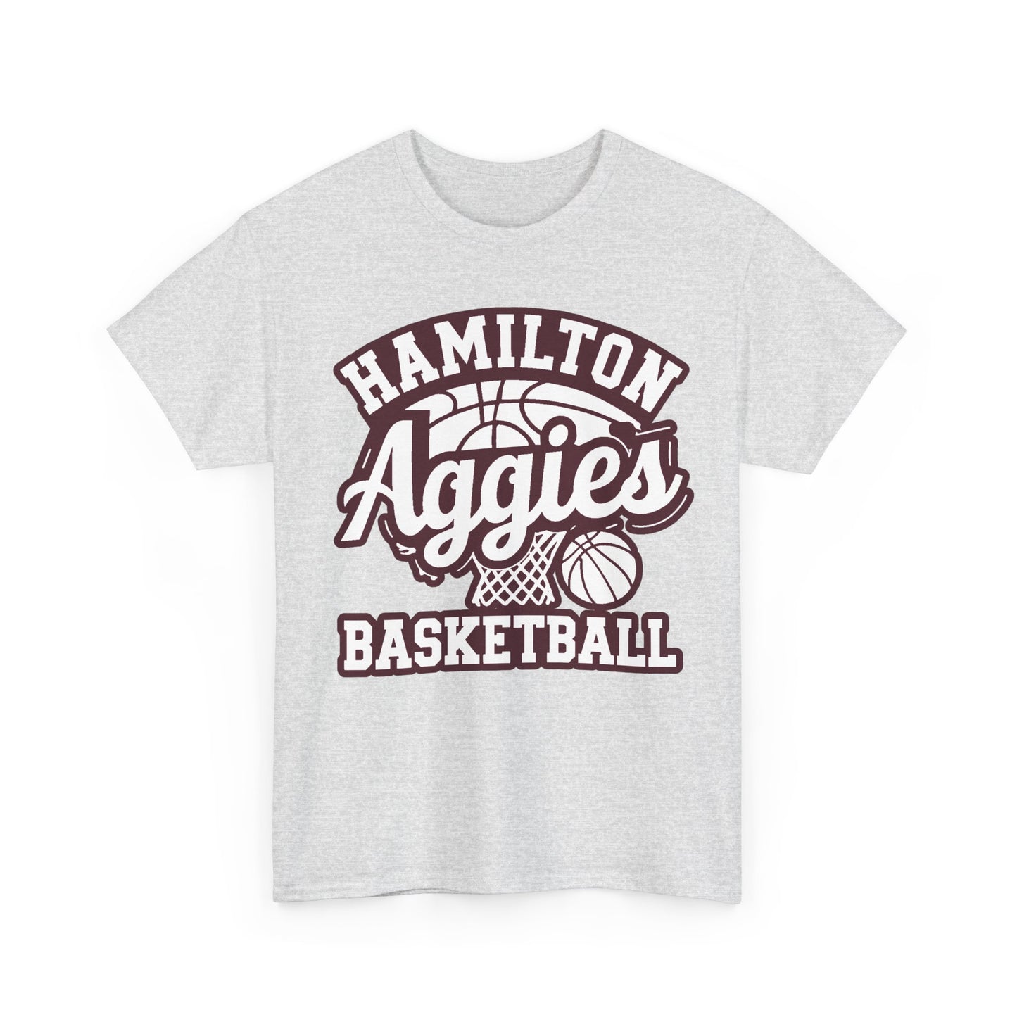 Adult Tee \ Hamilton Aggies Basketball \ HABKG1