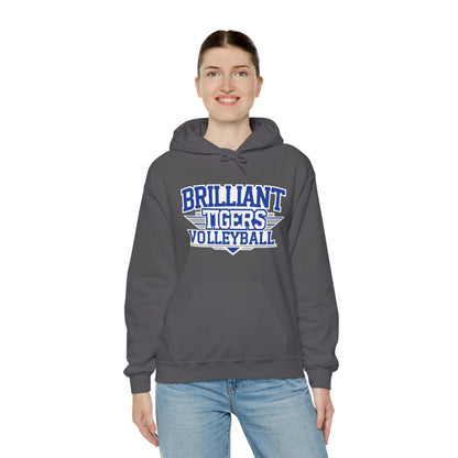 Adult Hoodie Sweatshirt \ Brilliant Tigers Volleyball \ BTV2