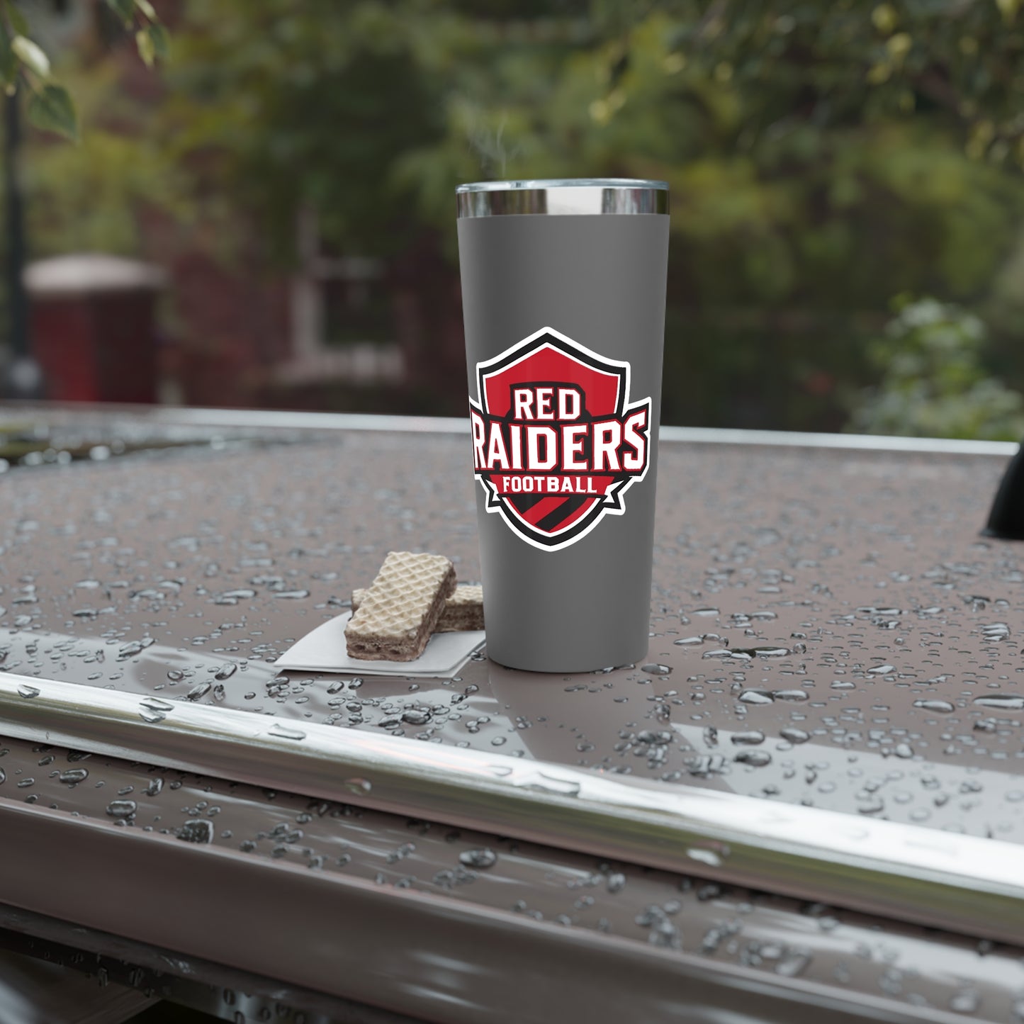 22oz Copper Insulated Tumbler \ Marion County Red Raiders Football\ MCF2