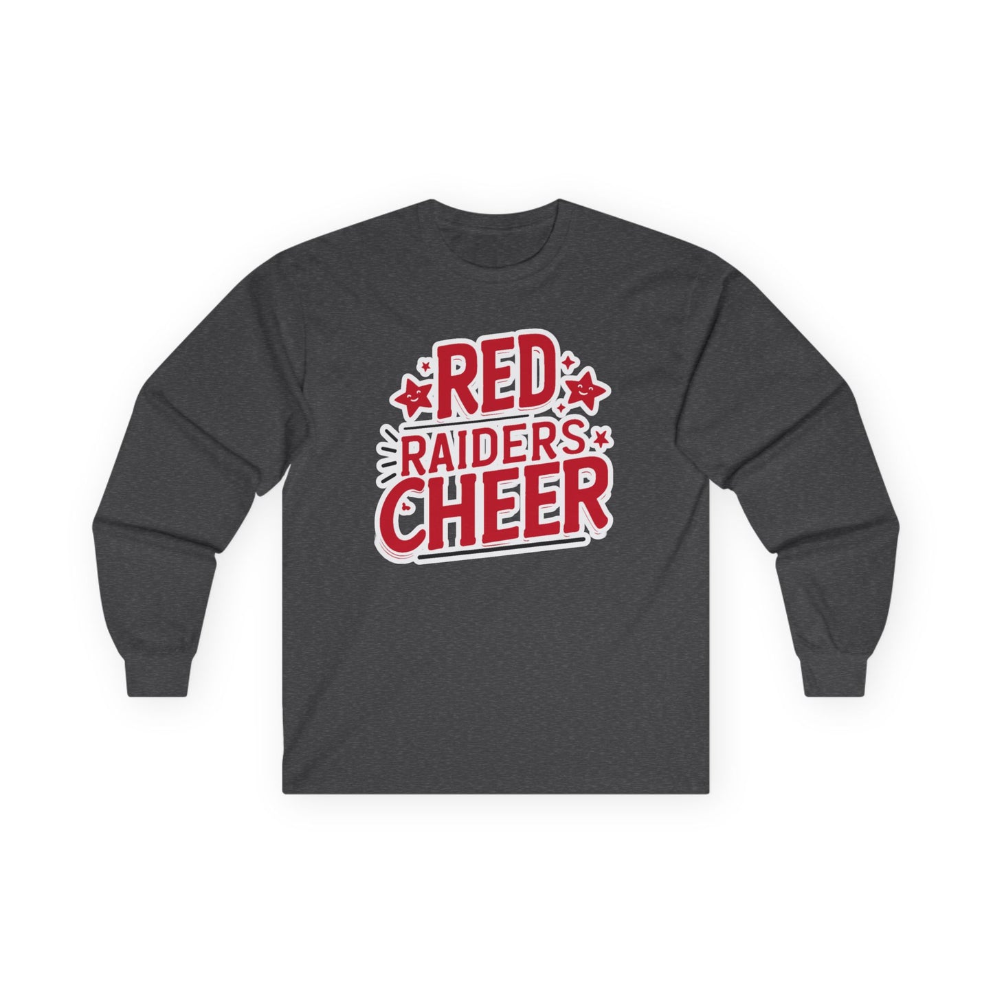 Adult Long Sleeve Tee \ Marion County Red Raiders Cheer \ MCC2