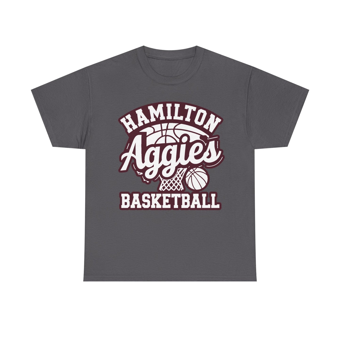 Adult Tee \ Hamilton Aggies Basketball \ HABKG1