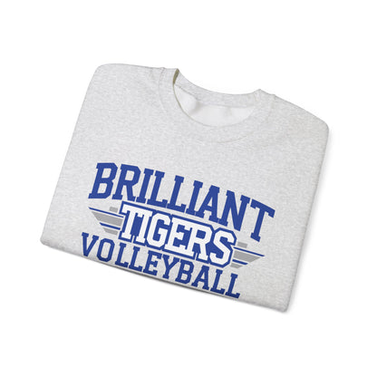 Adult Crewneck Sweatshirt \ Brilliant Tigers Volleyball \ BTV2