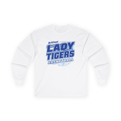 Adult Long Sleeve Tee \ Brilliant Tigers Basketball \ BTBKG2