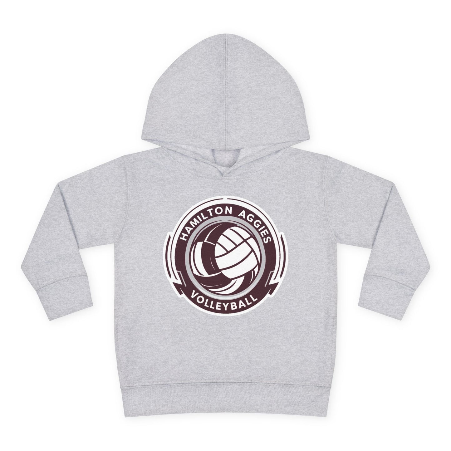 Toddler Hoodie Sweatshirt \ Hamilton Aggies Volleyball \ HAV1