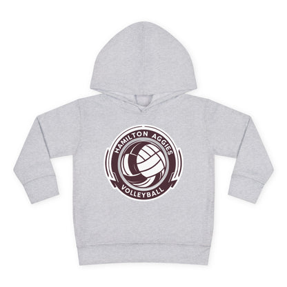 Toddler Hoodie Sweatshirt \ Hamilton Aggies Volleyball \ HAV1