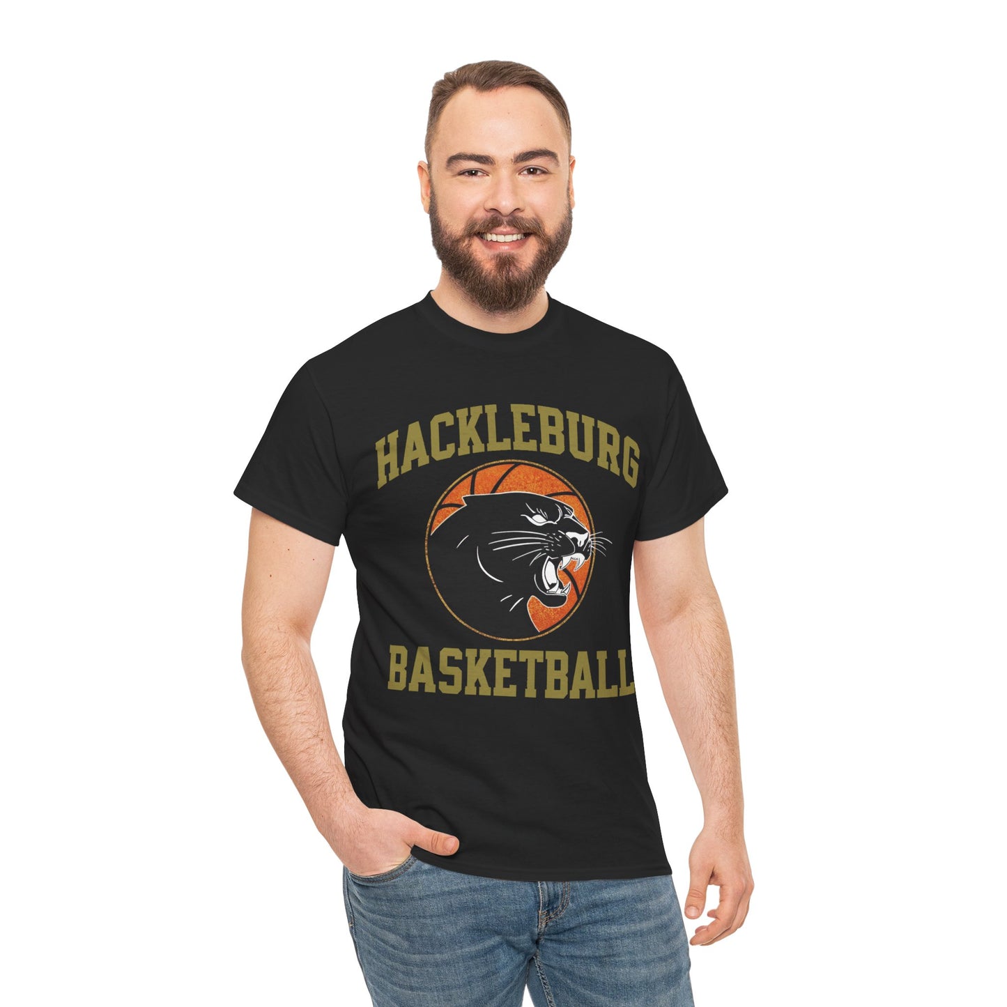 Adult Tee \ Hackleburg Panther Basketball \ HPBK1