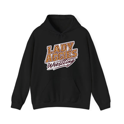 Adult Hoodie Sweatshirt \ Hamilton Aggies Wrestling \ HAWG3