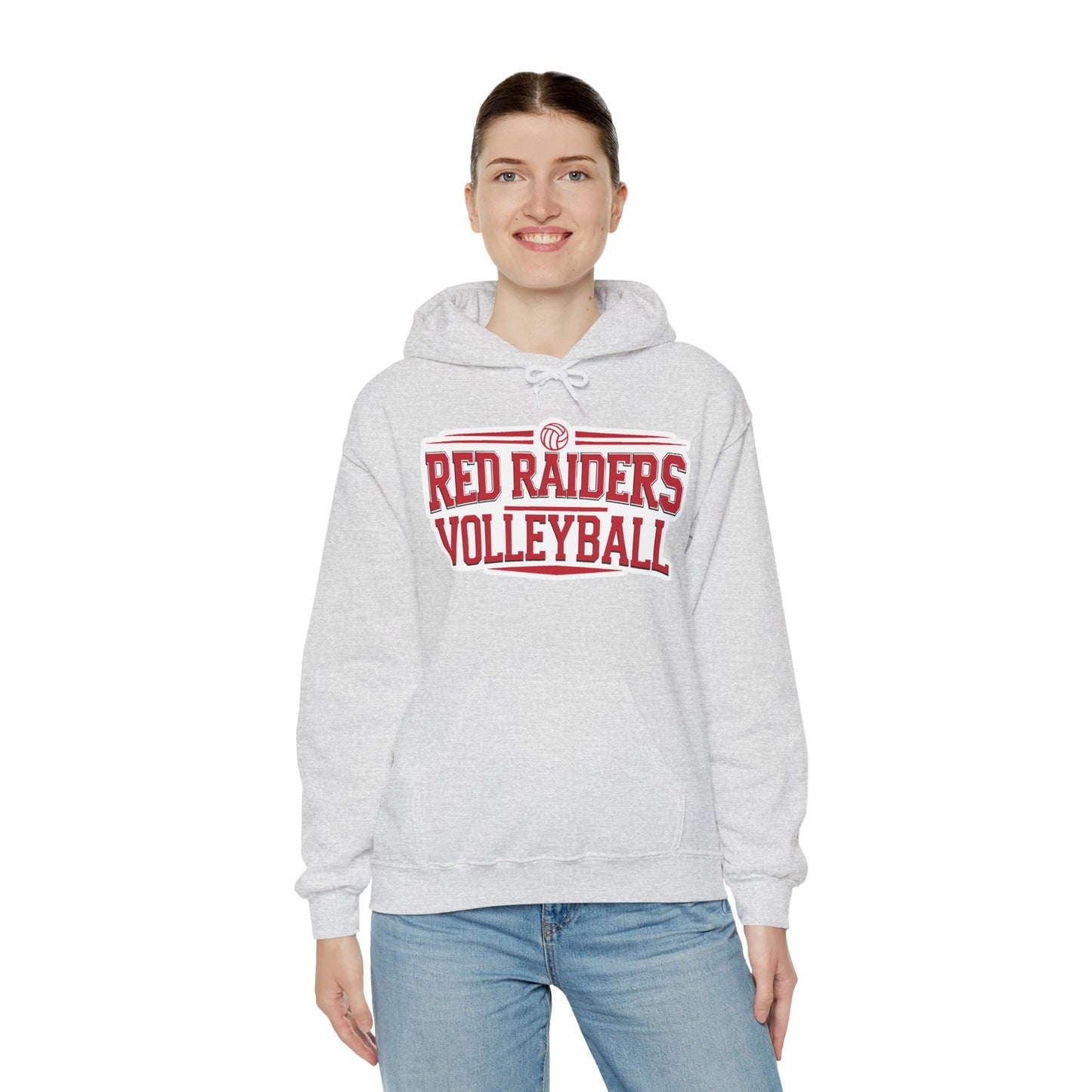 Adult Hoodie Sweatshirt \ Marion County Red Raiders Volleyball \ MCV2