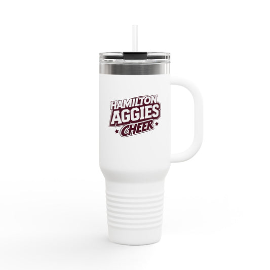 40oz Insulated Tumbler \ Hamilton Aggies Cheer \ HAC1