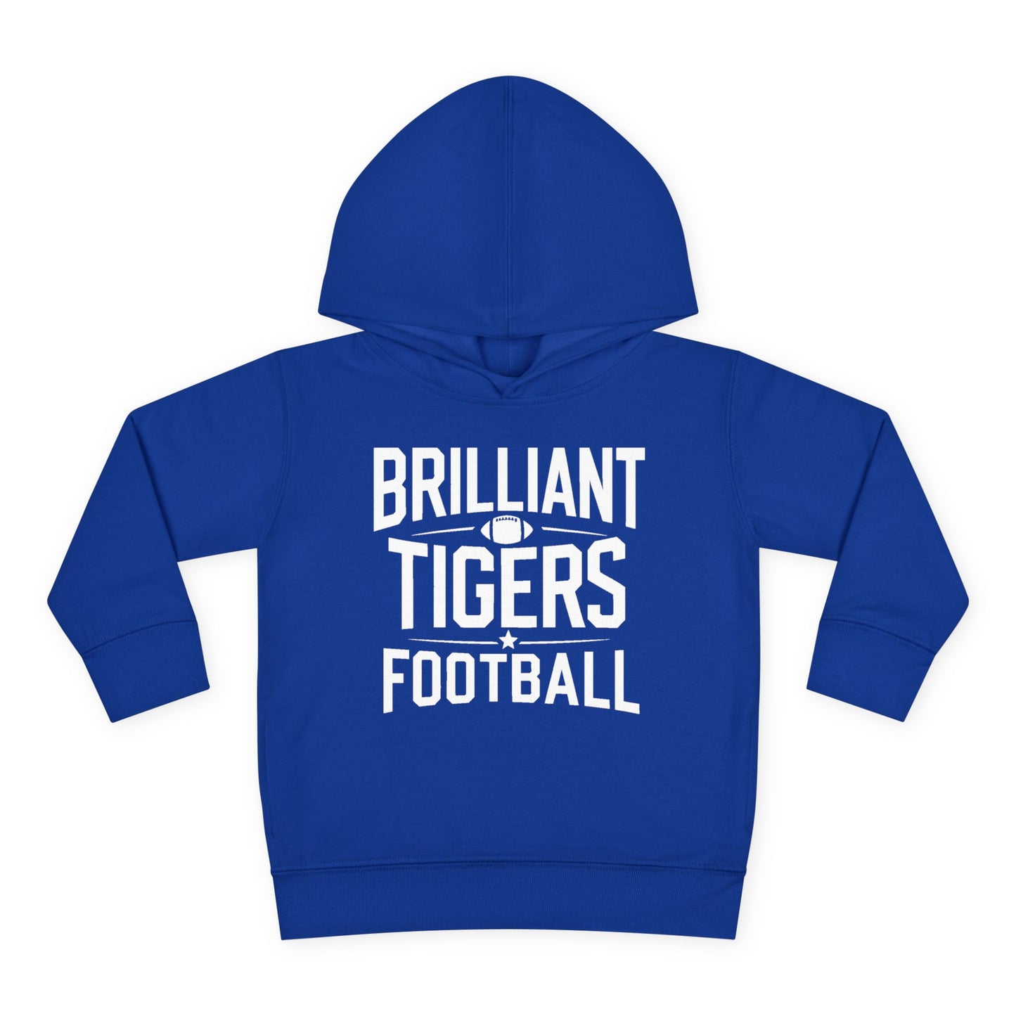 Toddler Hoodie Sweatshirt \ Brilliant Tigers Football \ BTF1