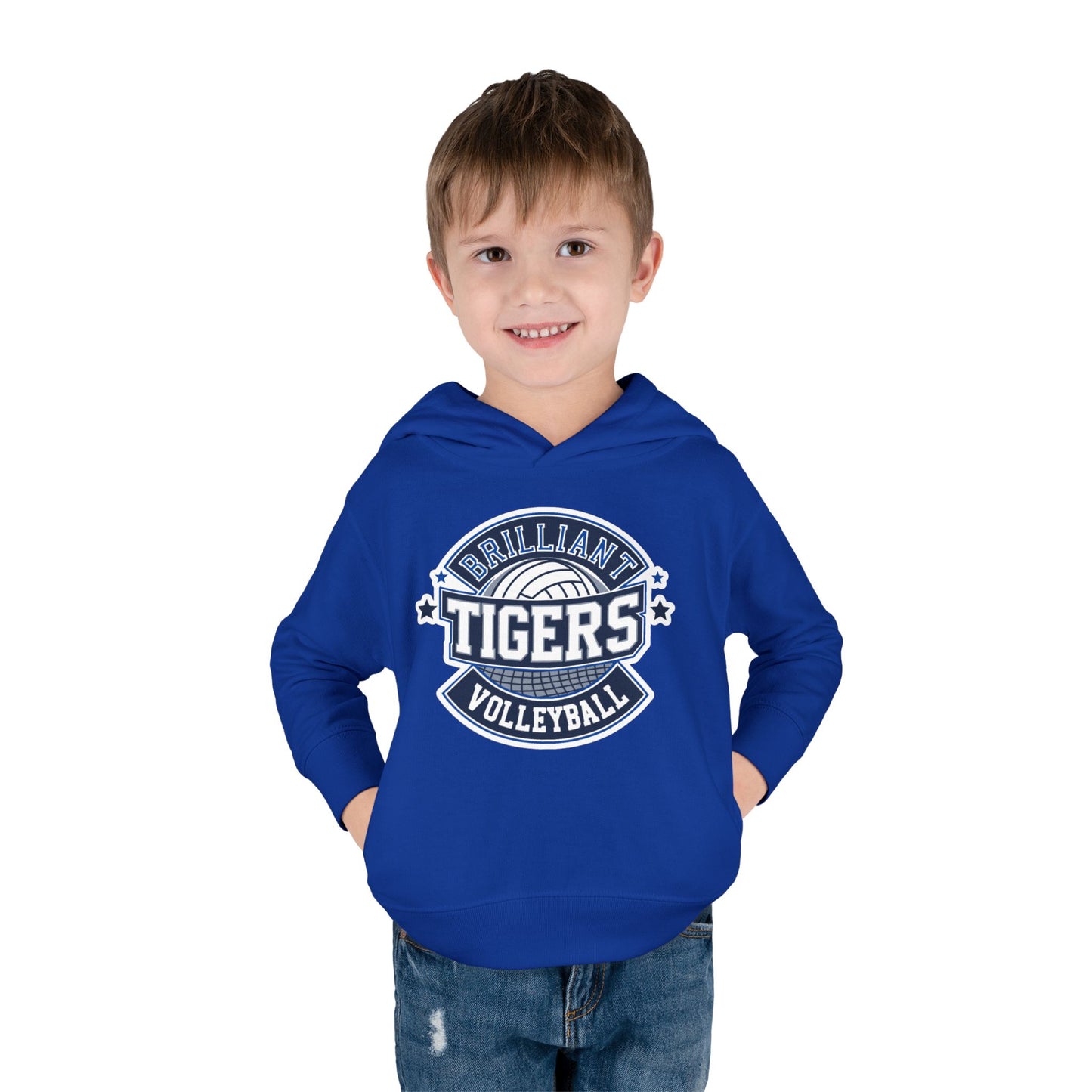 Toddler Hoodie Sweatshirt \ Brilliant Tigers Volleyball \ BTV1
