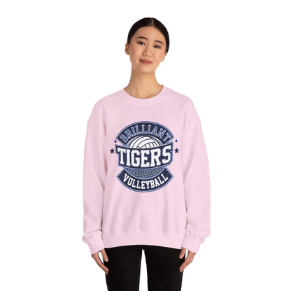 Adult Crewneck Sweatshirt \ Brilliant Tigers Volleyball \ BTV1