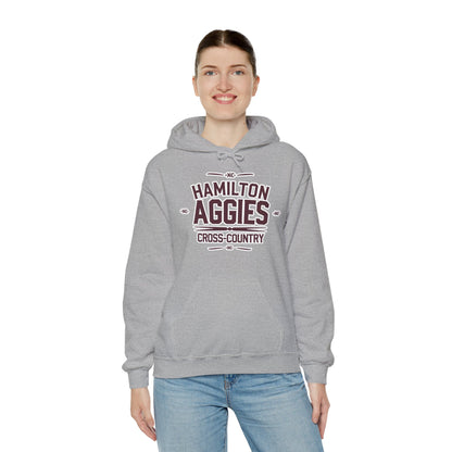 Adult Hooded Sweatshirt \ Hamilton Aggies Cross-Country \ HCC1