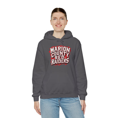 Adult Hoodie Sweatshirt \ Marion County Red Raiders \ MC1