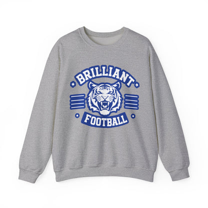 Adult Crewneck Sweatshirt \ Brilliant Tigers Football \ BTF2