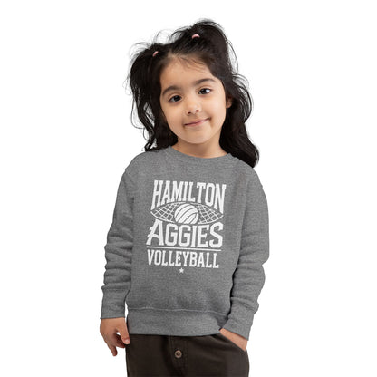 Toddler Crewneck Sweatshirt \ Hamilton Aggies Volleyball \ HAV2