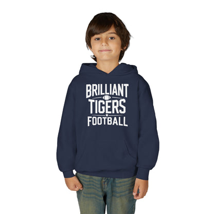 Youth Hoodie Sweatshirt \ Brilliant Tigers Football \ BTF1