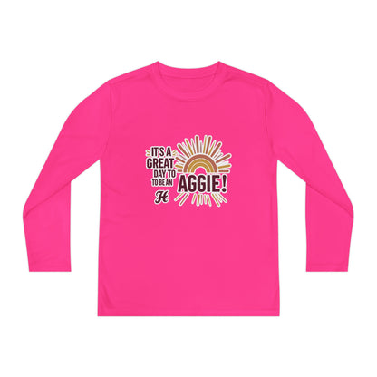 Youth Long Sleeve Tee \ It's a Great Day to be an Aggie! \ GDA1