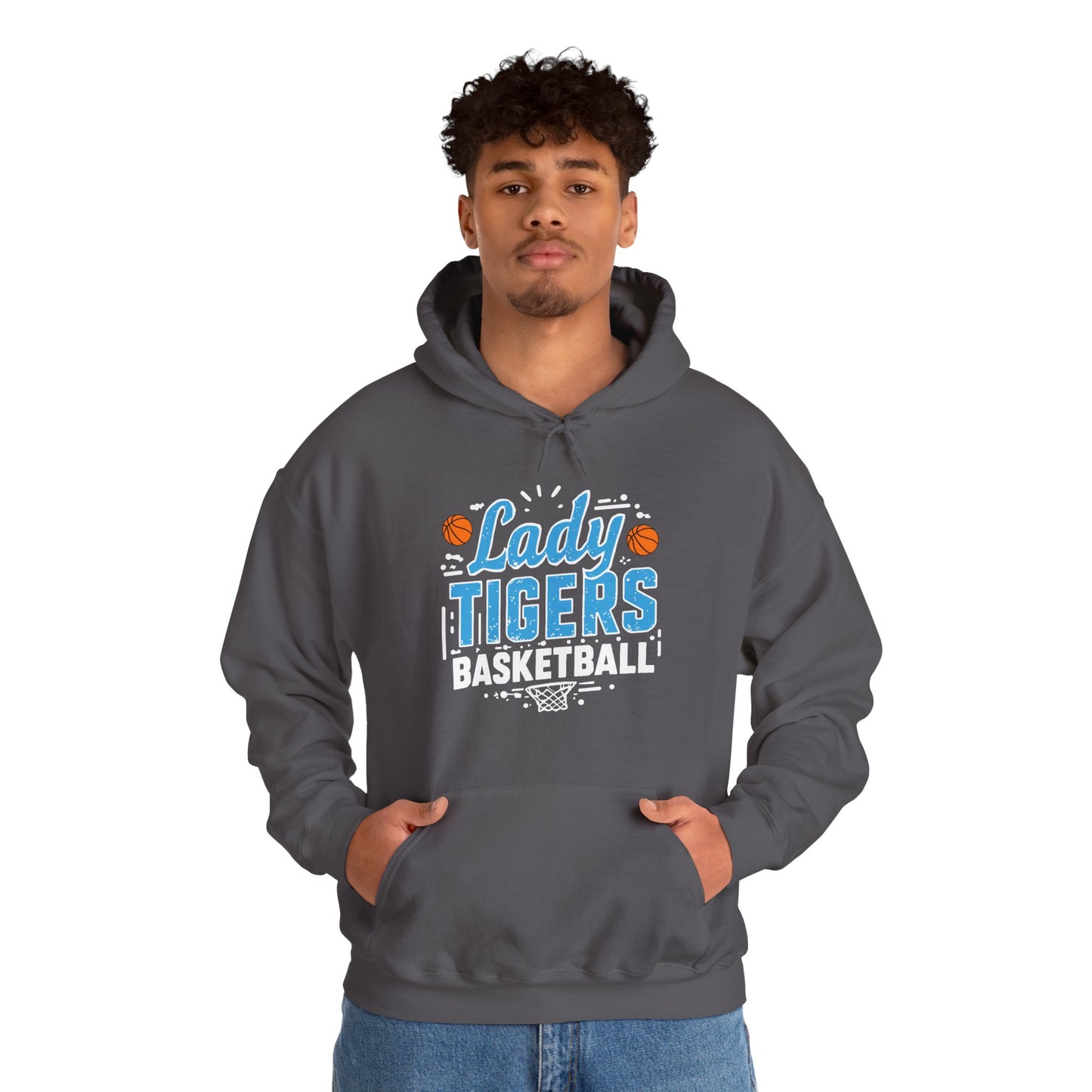 Adult Hoodie Sweatshirt \ Brilliant Tigers Basketball \ BTBKG1