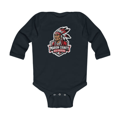Long Sleeve Baby Bodysuit \ Marion County Red Raiders \ MC2