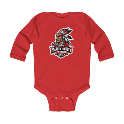 Long Sleeve Baby Bodysuit \ Marion County Red Raiders \ MC2