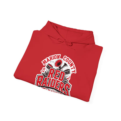 Adult Hoodie Sweatshirt \ Marion County Red Raiders Band \ MCB2