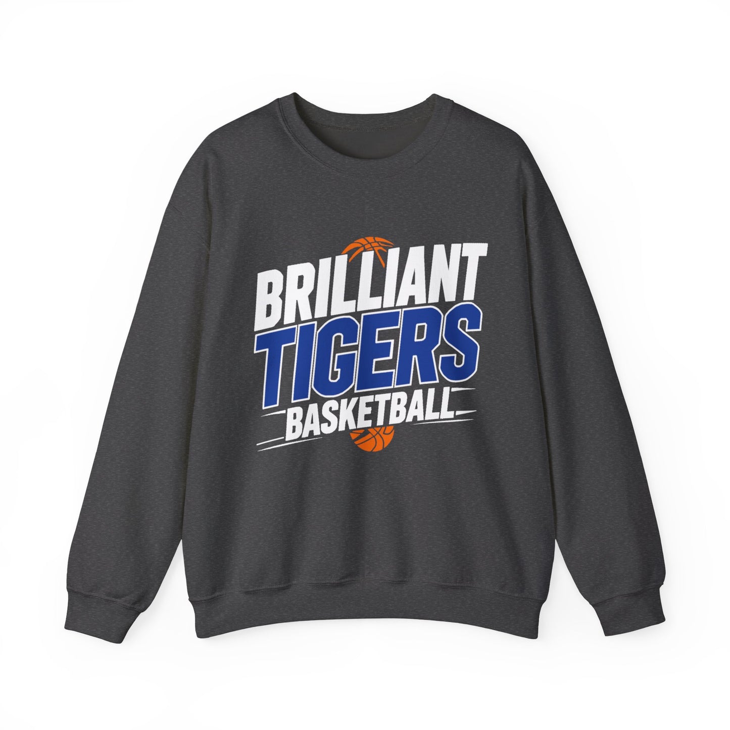 Adult Crewneck Sweatshirt \ Brilliant Tigers Basketball \ BTBK1