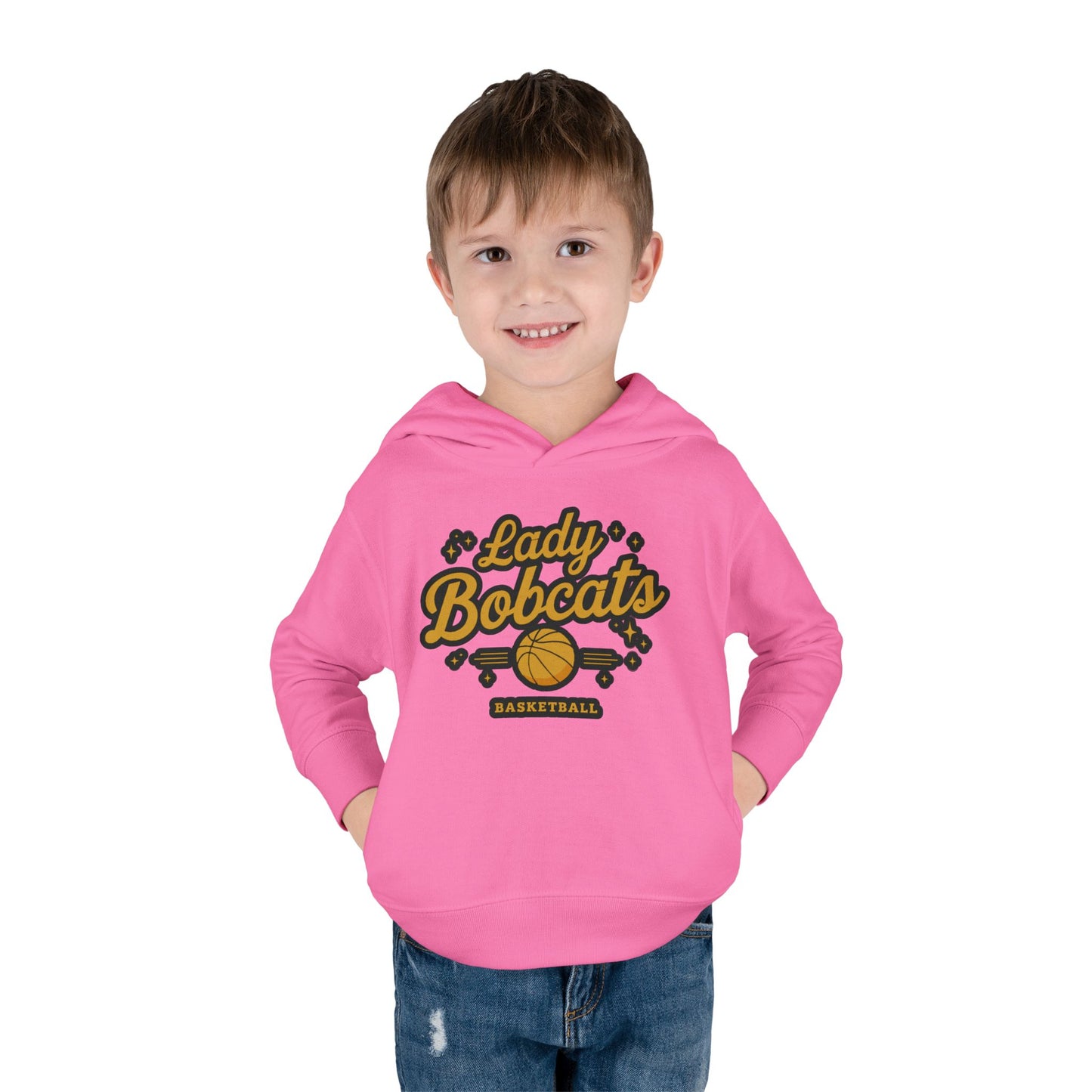 Toddler Hoodie Sweatshirt \ Phil Campbell Bobcats Basketball \ PCBBKG2