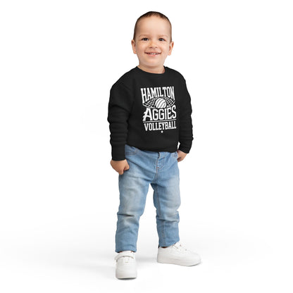 Toddler Crewneck Sweatshirt \ Hamilton Aggies Volleyball \ HAV2