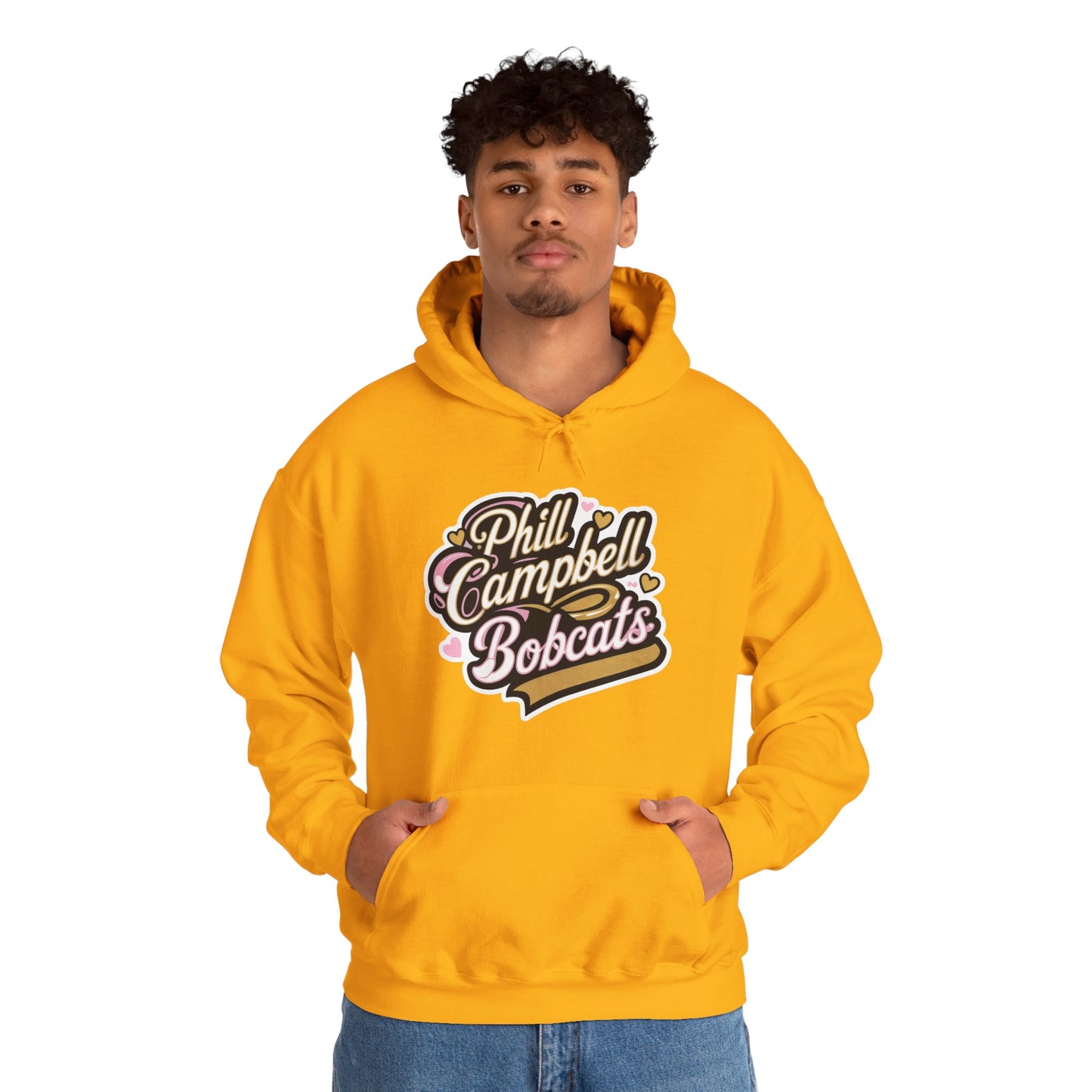Adult Hoodie Sweatshirt \ Phill Campbell Bobcats \ PCBG1