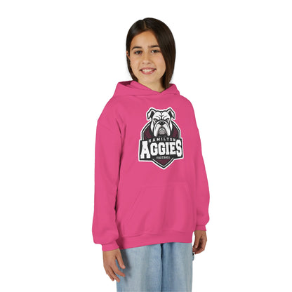 Youth Hoodie Sweatshirt \ Hamilton Aggies Football \ HAF2