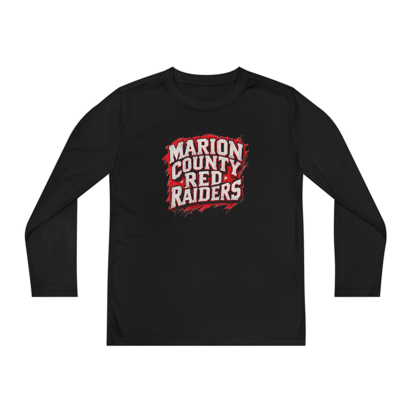 Youth Long Sleeve Tee \ Marion County Red Raiders \ MC1