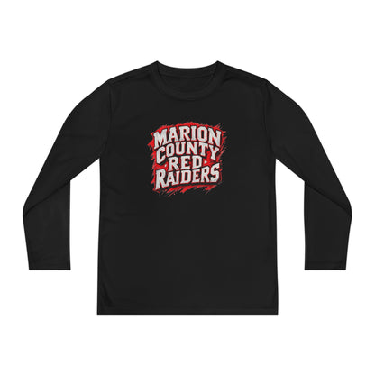 Youth Long Sleeve Tee \ Marion County Red Raiders \ MC1