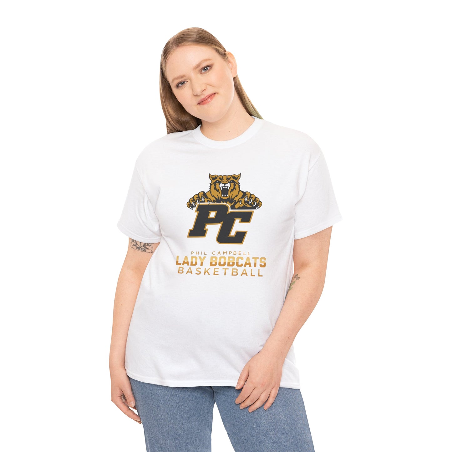 Adult Tee \ Phil Campbell Bobcats Basketball \ PCBBKG1
